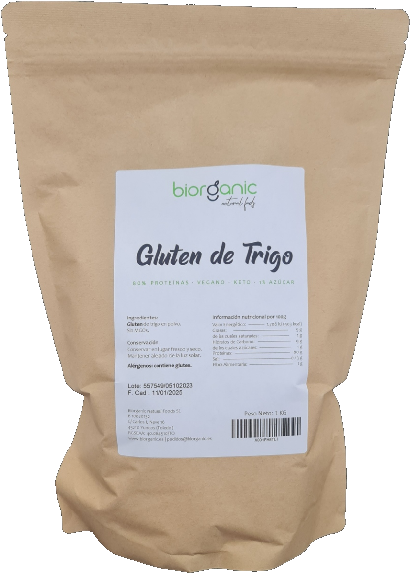 Gluten de trigo 1kg Amz Nueva Biorganic